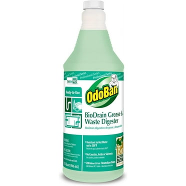 OdoBan Professional Ready-to-Use BioDrain Grease and Waste Digester, 32 Fl Oz