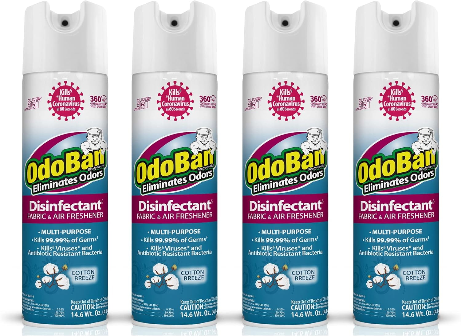 OdoBan Ready-to-Use 360-Degree Continuous Spray Disinfectant Cleaner