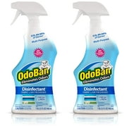 OdoBan Ready-to-Use Disinfectant Cleaner and Odor Eliminator, Set of 2 Spray Bottles, 32 Ounces Each, Fresh Linen Scent