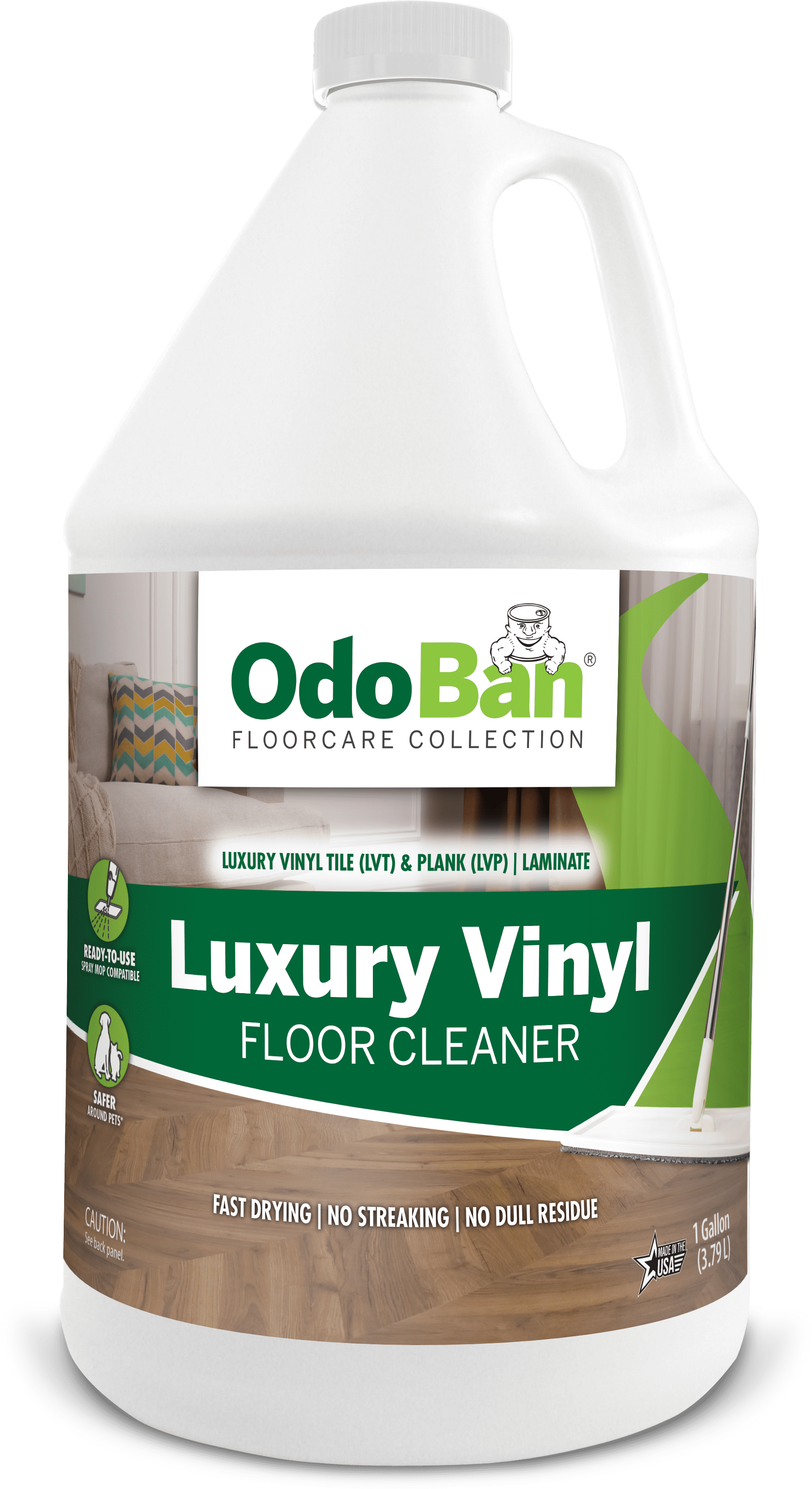 OdoBan ReadytoUse Luxury Vinyl Floor Cleaner, Streak Free and Neutral