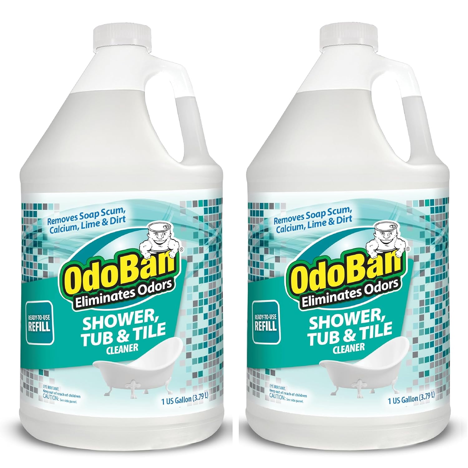 OdoBan Ready-to-Use Shower Tub & Tile Cleaner Refill, 2 Gallons