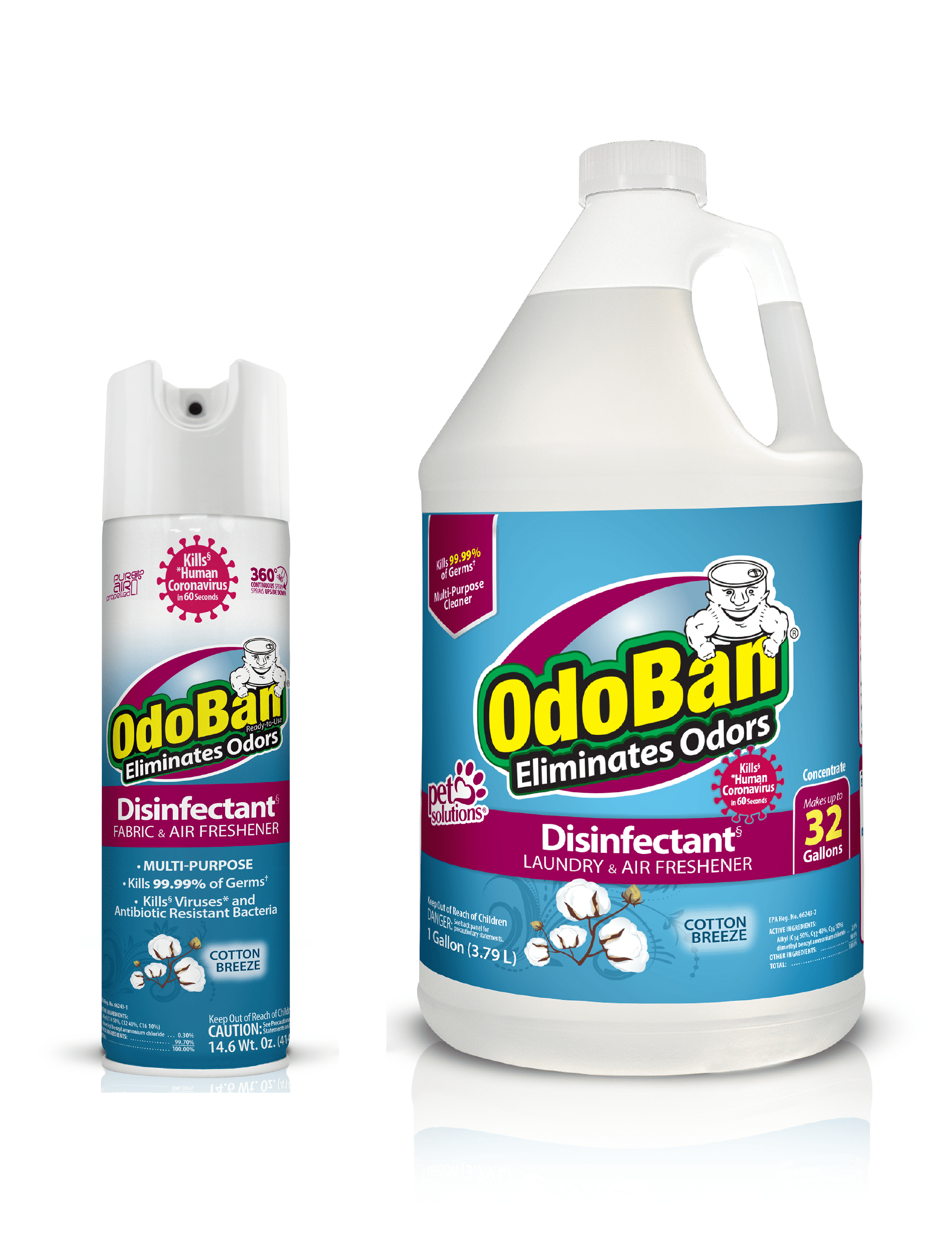 OdoBan Ready-to-Use Spray and 1 Gallon Concentrate, Cotton Breeze Scent