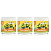OdoBan Solid Odor Absorber for Home and Small Spaces, Citrus Scent, 14 oz, 3-Pack