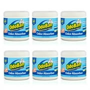 OdoBan Solid Odor Absorber for Home and Small Spaces, Fresh Linen Scent, 14 oz, 6-Pack