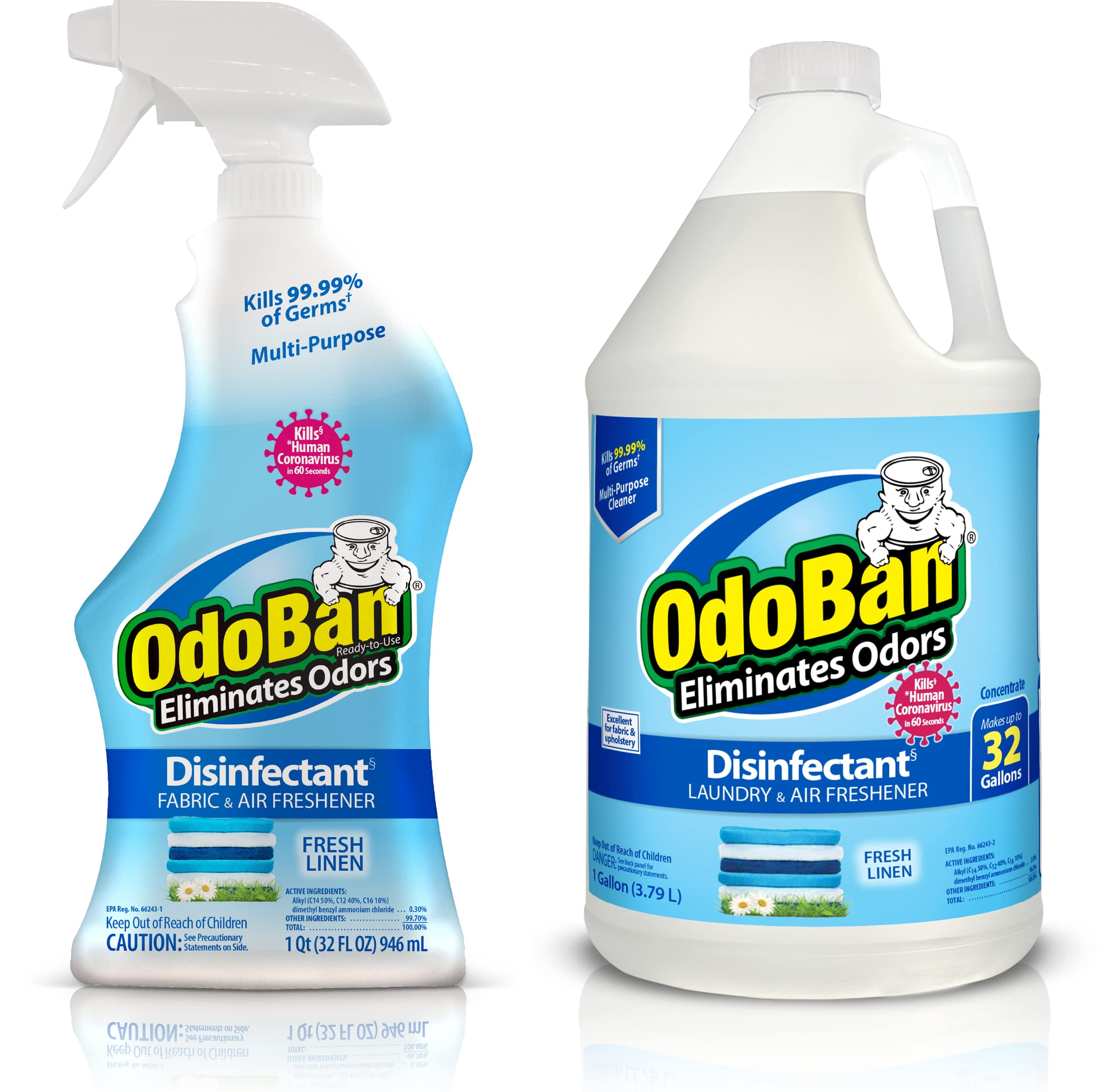 Odoban Disinfectant And Odor Eliminator, ReadyToUse 32 Oz Spray