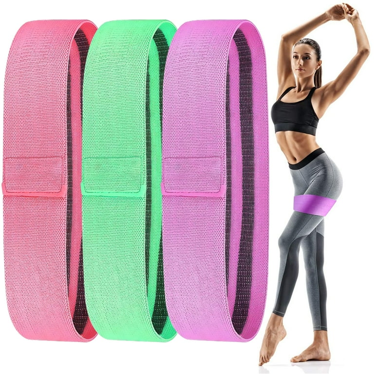 Odoland Fabric Loop Resistance Bands: Anti Slip Fabric Fitness