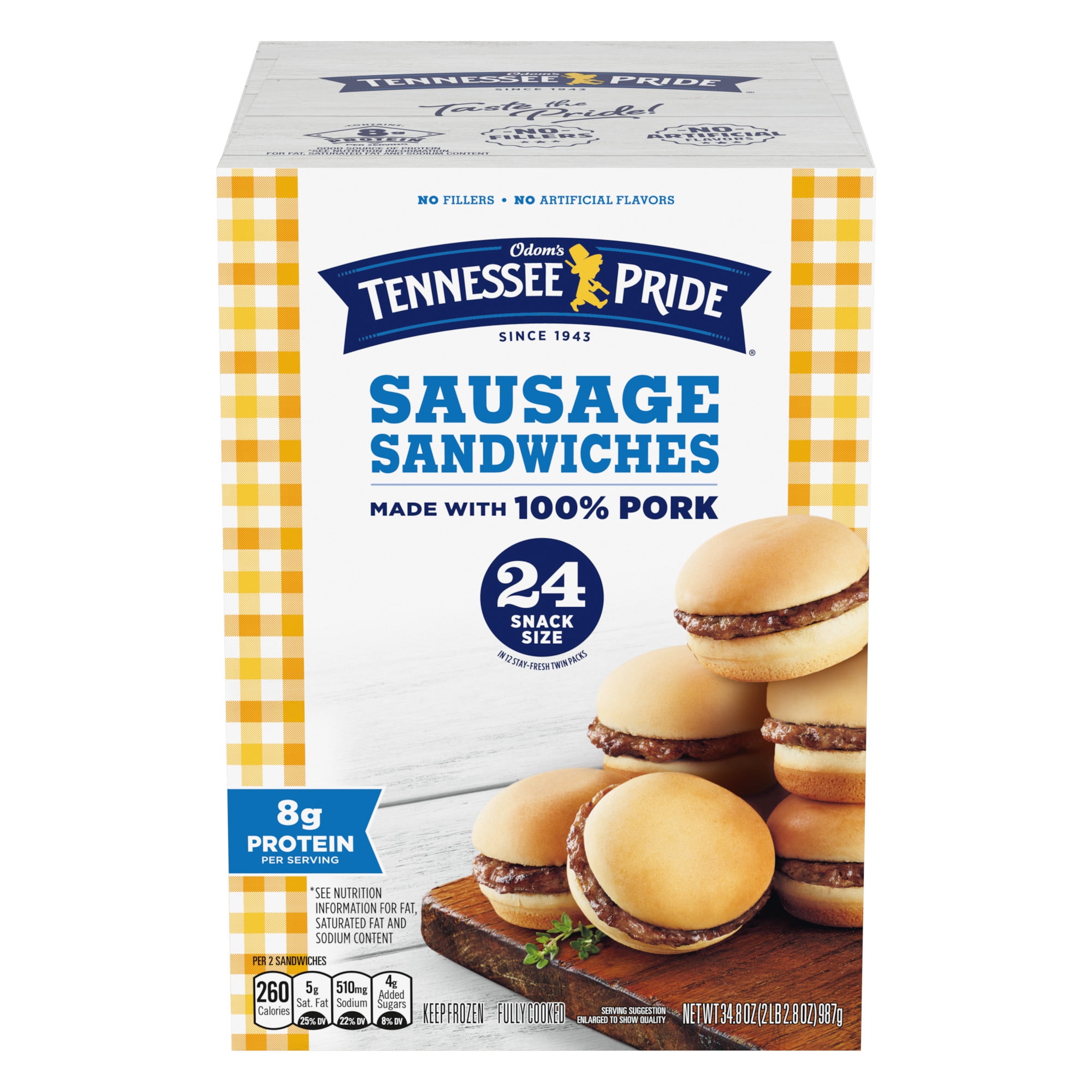 Odom’s Tennessee Pride Sausage & Biscuits, Snack Size Breakfast