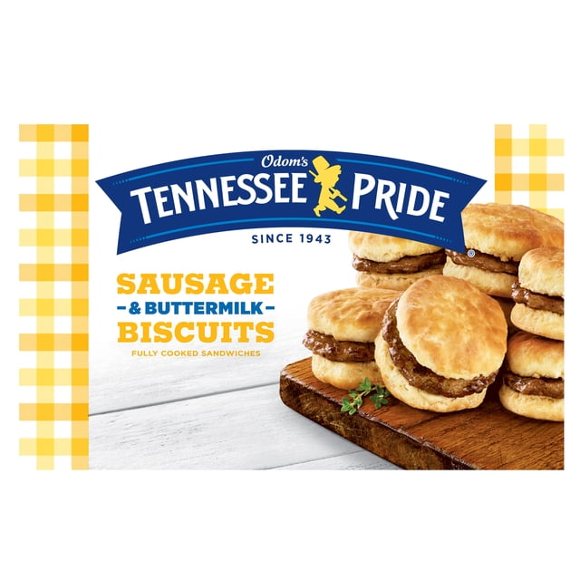 Odom's Tennessee Pride Sausage & Buttermilk Biscuits Sandwiches, 29 oz, 20 Ct