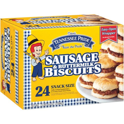Odoms Tenn Pride Sausage B-milk Biscuits 24 Ct