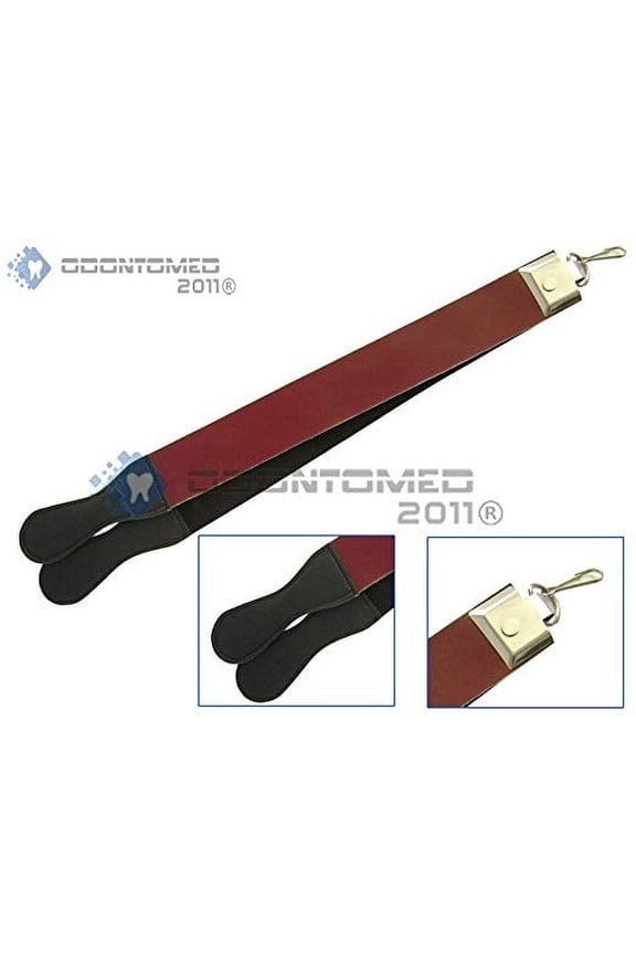 ® 14" Professional High Quality Sharpening Strop Made Of Real Leather Straight Razor Hanging Strop Barber Shaving Strap Belt With Swivel Clip ODM