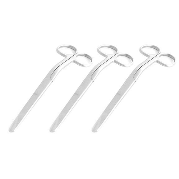 OdontoMed2011 3 Pieces Universal Curved Bent Handle Scissor 6" Embroidery Tailor Blunt/Blunt ODM