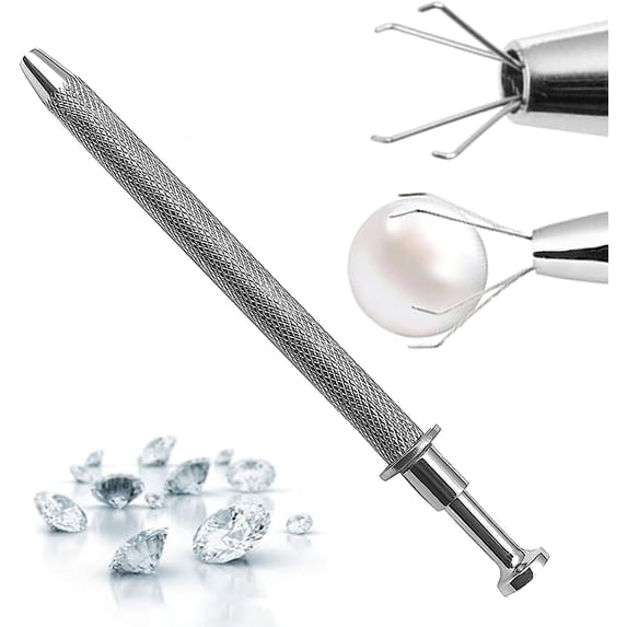 OdontoMed2011 4 Prong Gemstone Bead Pick Up Tools Parts Stainless Steel ODM