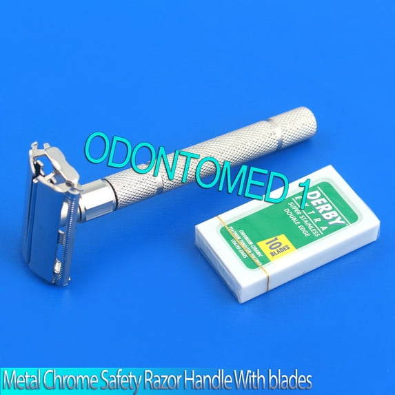 OdontoMed2011 Classic Double Edge Shaving Safety Razor +10 Blades Safety Razors