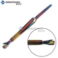 thumbnail image 1 of OdontoMed2011 Cuticle Nail Pincher Multi Function Wand C Curve Acrylic Rainbow Pusher Stainless Steel Multi Color, 1 of 1