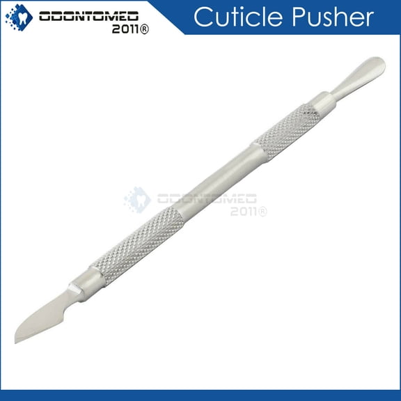 OdontoMed2011 Cuticle Pusher Professional Stainless Steel Tool Dual Manicure Gel Polish Clean