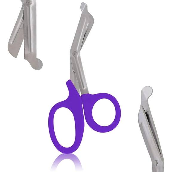 OdontoMed2011 EMT 7.5" Trauma Shears - Stainless Steel Bandage Scissors Fluoride Coated for Nursing Purposes-Sharp Scissor Perfect for EMS, Doctors, Nurses, Cutting ( Purple ) Emt- ODM