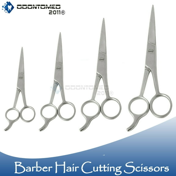 OdontoMed2011 Hair Cutting Scissors Barber Shears - ICE Tempered Stainless Steel Set of 4 Pcs 3.5", 4.5", 5.5" & 7.5" Hair Dressing Scissors