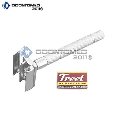 OdontoMed2011 Handled Traditional Double Edge Safety Razor Old-Fashioned Premium Safety Double-Sided Hand Razor ODM