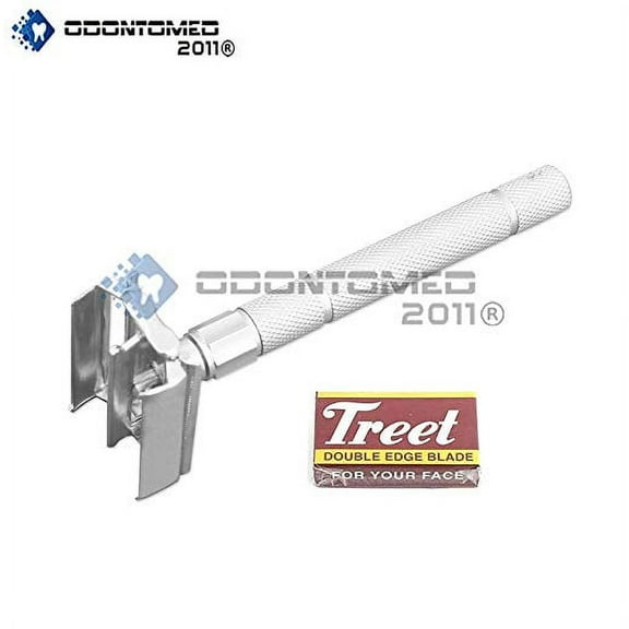 OdontoMed2011 Handled Traditional Double Edge Safety Razor Old-Fashioned Premium Safety Double-Sided Hand Razor ODM