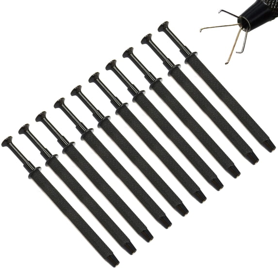 OdontoMed2011 Lot of 10 Pieces Ball Grabeer Hold 3mm To 8mm Tools Black Coated Stainless Steel Instruments