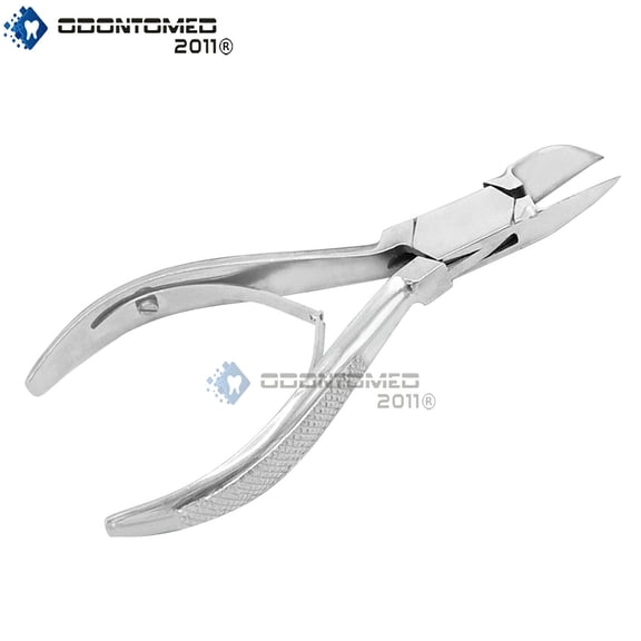OdontoMed2011 Manicure Podiatrist Curved Teonail Clipers for Thick Nails Remover Tool 4"