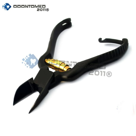 OdontoMed2011 Professional Heavy Duty Toe Nail Clipper, Cutter Black Coated Chiropody Podiatry Instruments