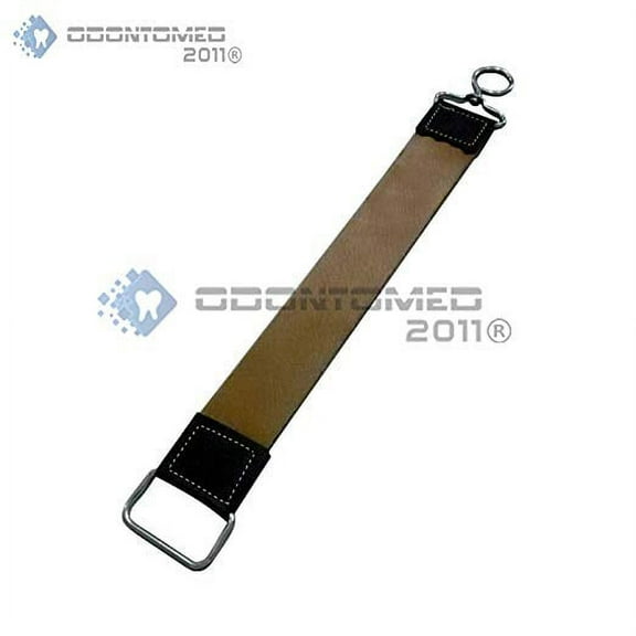 OdontoMed2011 Professional High Quality Sharpening Strop 2" Wide x 12" Long Made Of Real Leather Straight Razor Hanging Strop Barber Shaving Strap Belt ODM