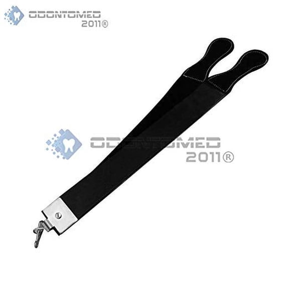OdontoMed2011 Professional High Quality Sharpening Strop Made Of Real Leather Straight Razor Hanging Strop Barber Shaving Strap Belt With Swivel Clip ODM