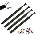 thumbnail image 1 of OdontoMed2011 Set of 4 Pieces 5 Prongs Jeweler's Pick Up Tool Black Coated for Diamonds Gem Stones Beads Ball Grabber Small Parts Picker Stainless Steel, 1 of 3