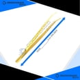 thumbnail image 1 of OdontoMed2011 Stainless Steel 6-inch Sewing Machine Tweezers Serrated Bent Tips Gold Plated Color | Professional Grade, High Precision |, 1 of 3