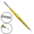 thumbnail image 1 of OdontoMed2011 Stainless Steel Eyelash Separator Tool for Eyelash Eyebrow Perming Tinting, 2 in 1 Eye Lash Lift Tool – Metal Lash Lift Rods Tools for Curling Extensions, Precision Lash Comb - Yellow, 1 of 3