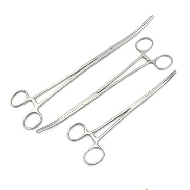 OdontoMed2011 Stainless Steel Fish Hook Remover Curved Tip Fishing Locking Forceps 9" 10" 12" Set of 3 Pieces