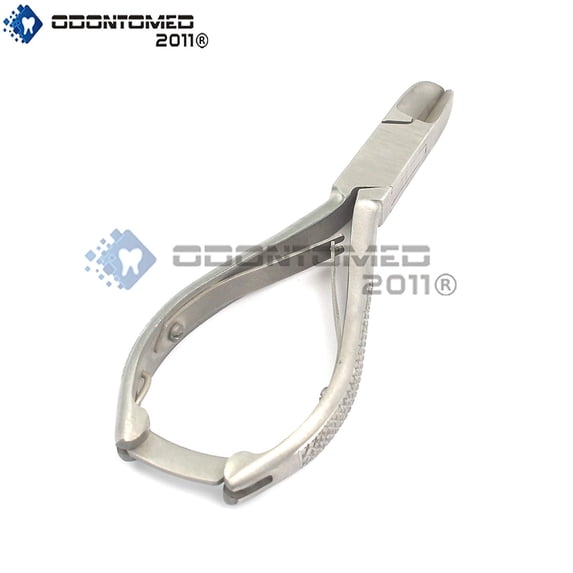 Odontomed2011® Double Spring Nail Nippers 5.5” Angled Concave Jaw German Grade Odm