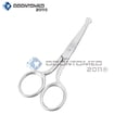 thumbnail image 1 of Odontomed2011® Nose Hair Trimmer Scissors Curved 3.5" - Round Tip For Ear, Eyebrow, Beard & Mustache Trimming, 1 of 1