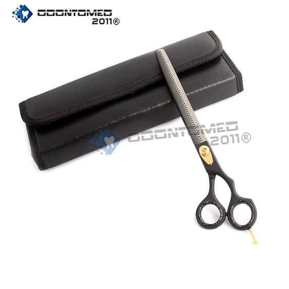 Odontomed2011 Od2011-d-1551 8.5" Professional Razor Edge Titanium Pet Grooming 53-teeth Thinning Scissor Shear Japanese Stainless Steel + Free Scissor Shear Case A+ Quality