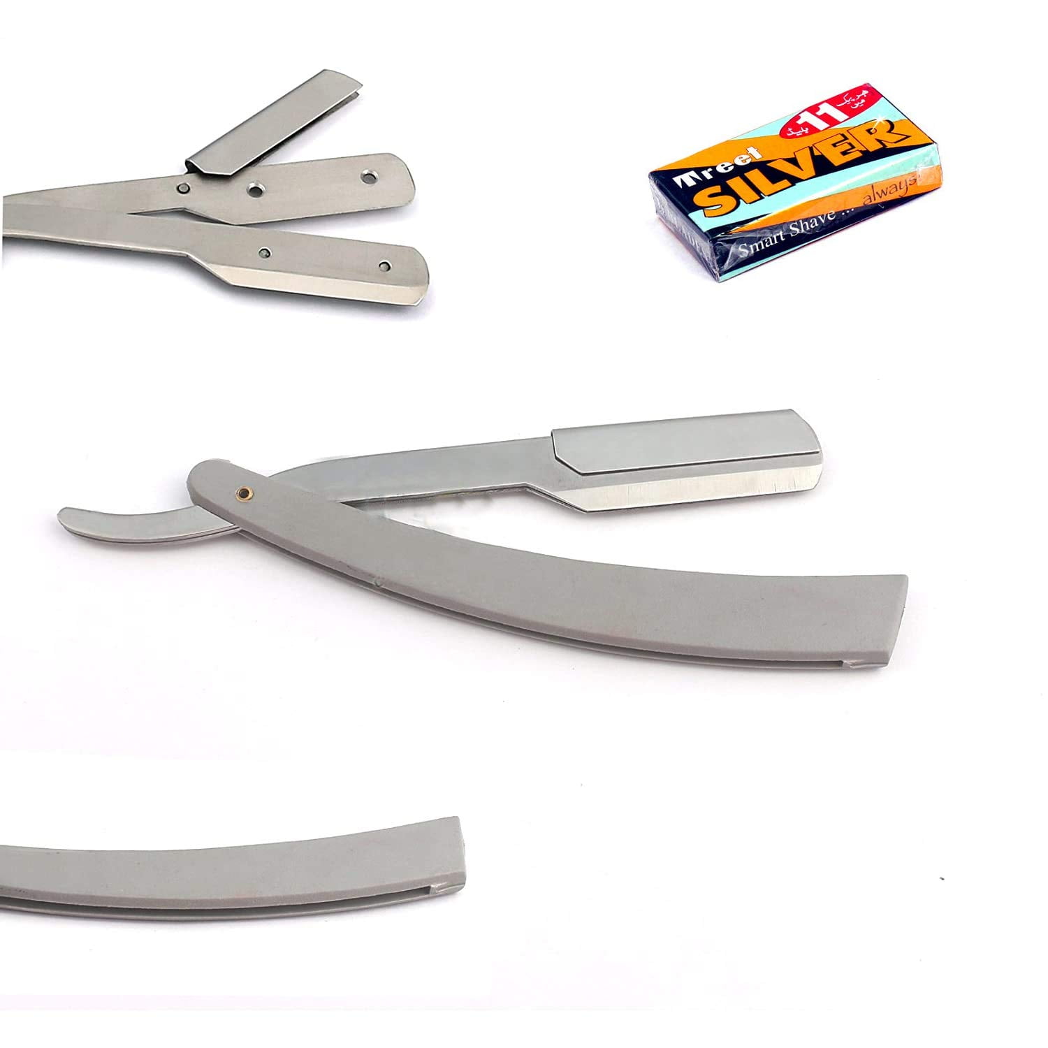 Odontomed2011 Professional Straight Barber Edge Steel Razors Folding ...