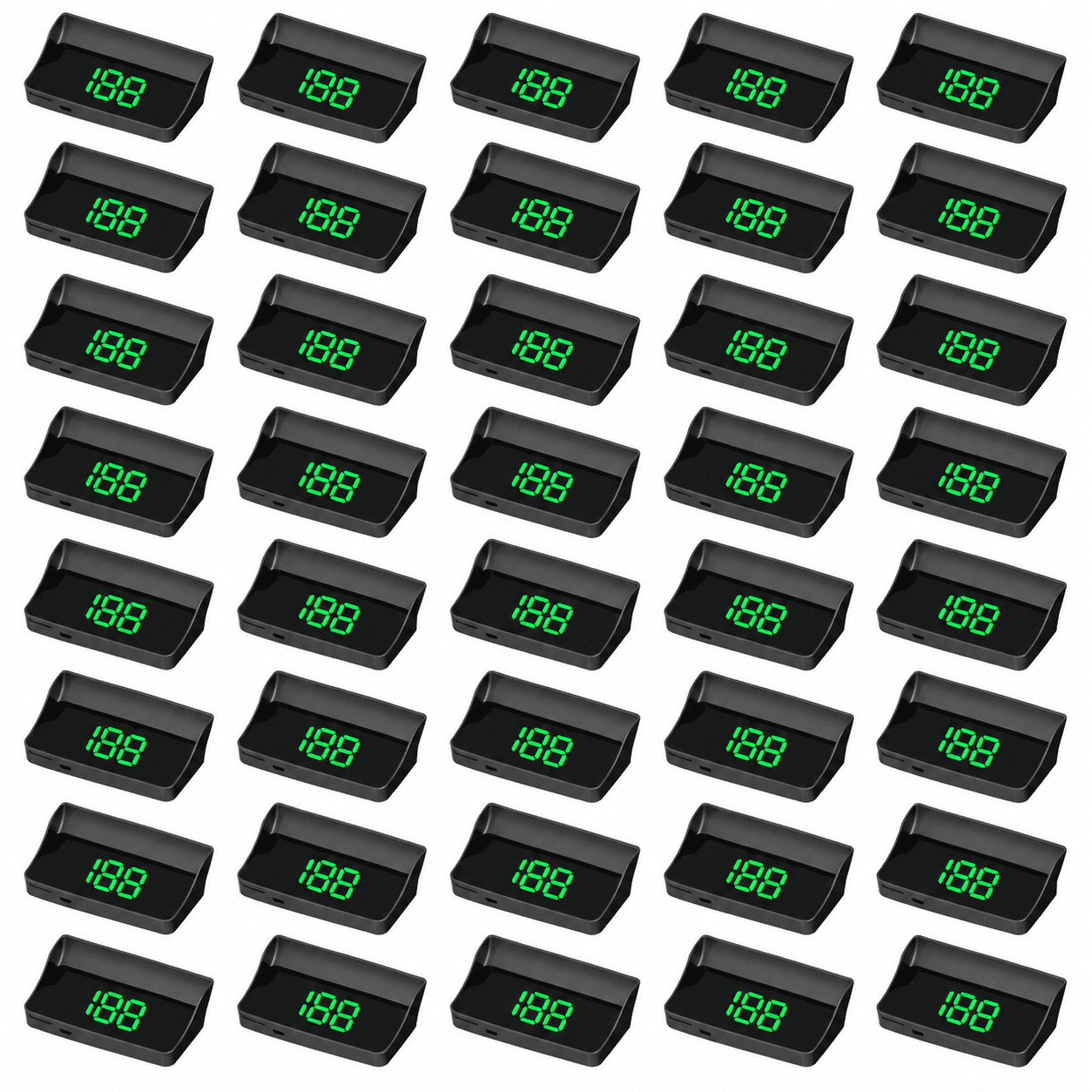 40PCS*Odopus Car Hud, Dual-Mode Positioning Display with Speed Projection
