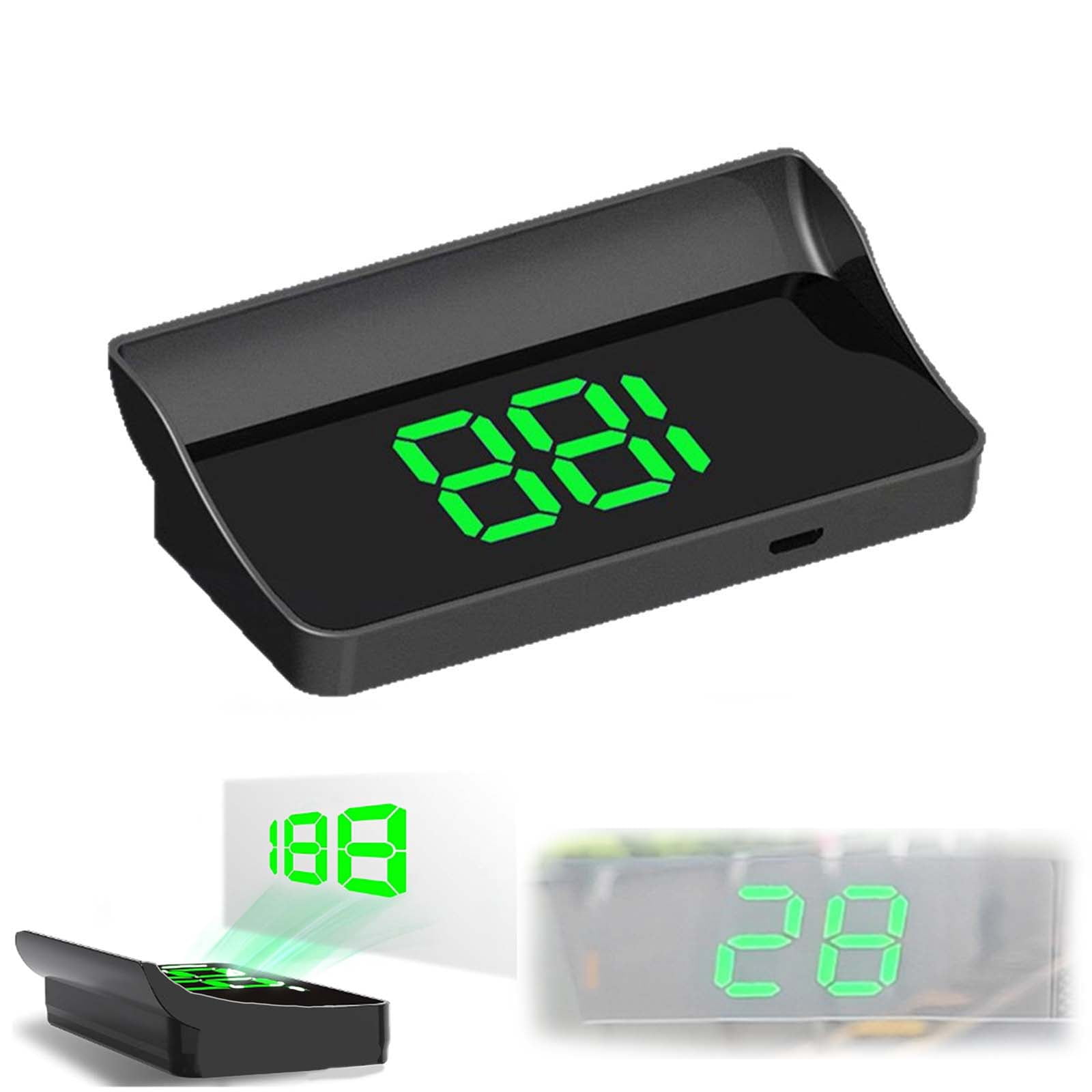 Odopus Car Hud, USB Car HUD Speedometer with GPS+BDS Navigation, 10Hz Refresh, MPH Display, Plug & Play Speed Display for Cars, Trucks