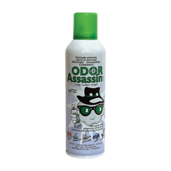 Odor Assassin Convenient Sprays Cotton Scent Odor Control Spray 6 oz Liquid