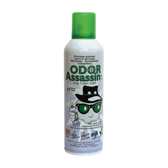 Odor Assassin Convenient Sprays Cotton Scent Odor Control Spray 6 oz Liquid