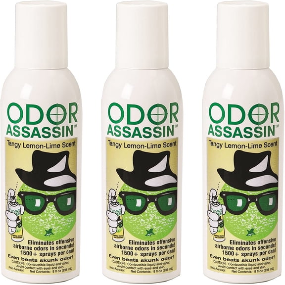 Odor Assassin Odor Control Spray, LEMON & LIME scent