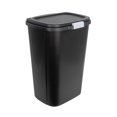 Odor Block 13 Gallon Trash Can, Black