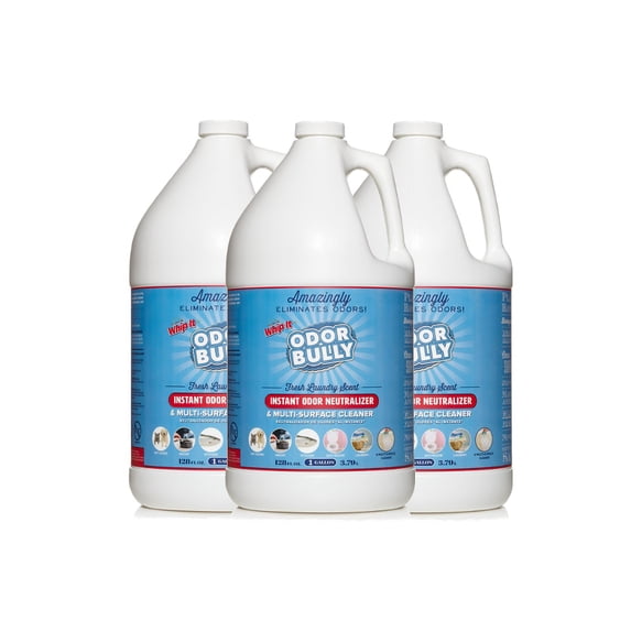 Odor Bully Instant Neutralizer 3 Gallon Super Bundle For Removing Bad Odors From Most Surfaces, 128 Fluid Ounce, 3 Count