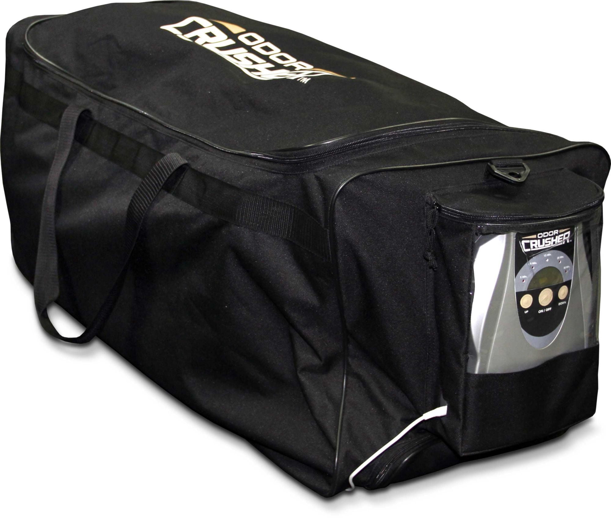 Odor Crusher Roller Duffle Bag (42") with Ozone Generator Eliminates Odors on Clothes, Shoes, Sports & Gym Equipment