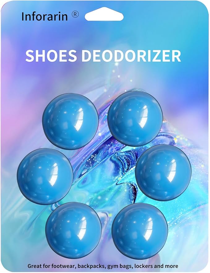 Odor Deodorizer Balls for Sneaker, 6 Pack Essential Oil Shoe Deodorizer