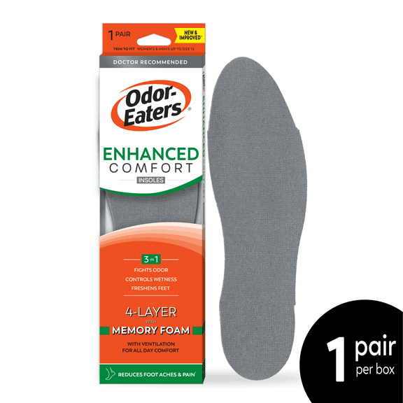Odor-Eaters Enhanced Comfort Insoles 1pk