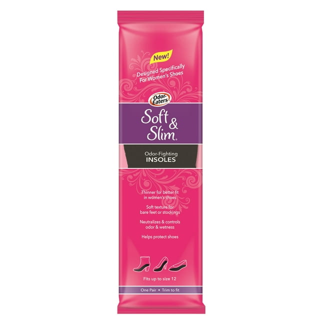 Odor Eaters Women's Soft & Slim OdorFighting, Absorbing Foot Inserts