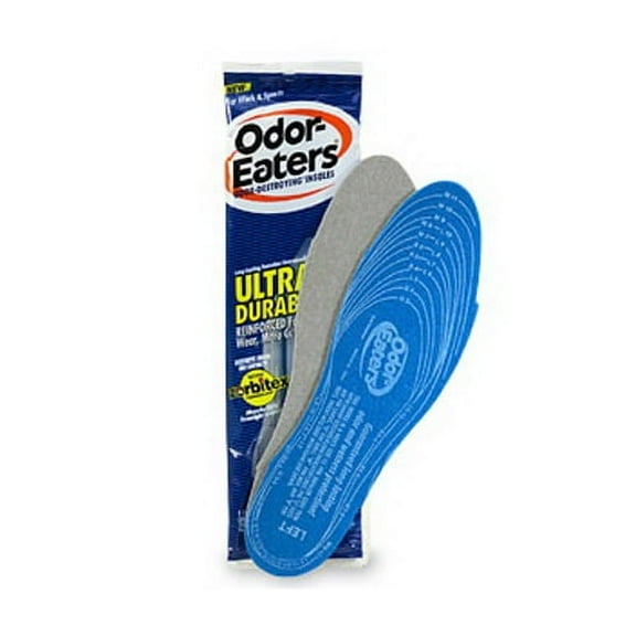 Odor-Eaters Ultra-Durable Insoles, 3 Odor-Destroying Insoles, Heavy-Duty Cushion, Destroys Odor & Controls Wetness - 6 Pack