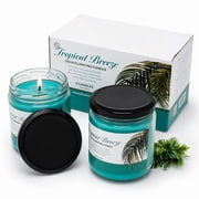 FPN Odor Eliminating Candle Set, Tropical Breeze, Pack of 2 (12oz) 90-Hour Burn Time | Soy Wax Candles | Neutralizes Pet, Kitchen, & Smoke Odors | Eco-Friendly 