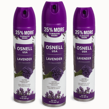 Odor Eliminator - 3 Pack Neutralizes Cigarette, Pets, Bathroom, & Garbage Odors Air Fresheners with a Light Breeze Scent, 8.5 oz. air purifier